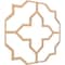 Ekena Millwork 66 56W x 66 56H x 14T Large Laird Decorative Fretwork Wood Ceiling Panels, Hickory CELW67X67X0250LRDHI - alternate 2